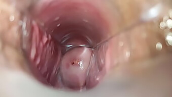 Intense Close-Up Of Ejaculation Inside The Cervix During Homemade Sex