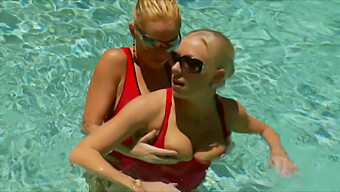 Britney Brooks' Poolside Encounter Captured On Mobile